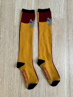Gryffindor-Inspired Knee High Socks in Gold & Maroon